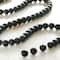 Perles rondes en verre noir de jais de 6 mm de Bead Landing